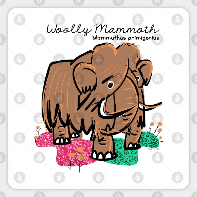 Woolly Mammoth Magnet by belettelepink